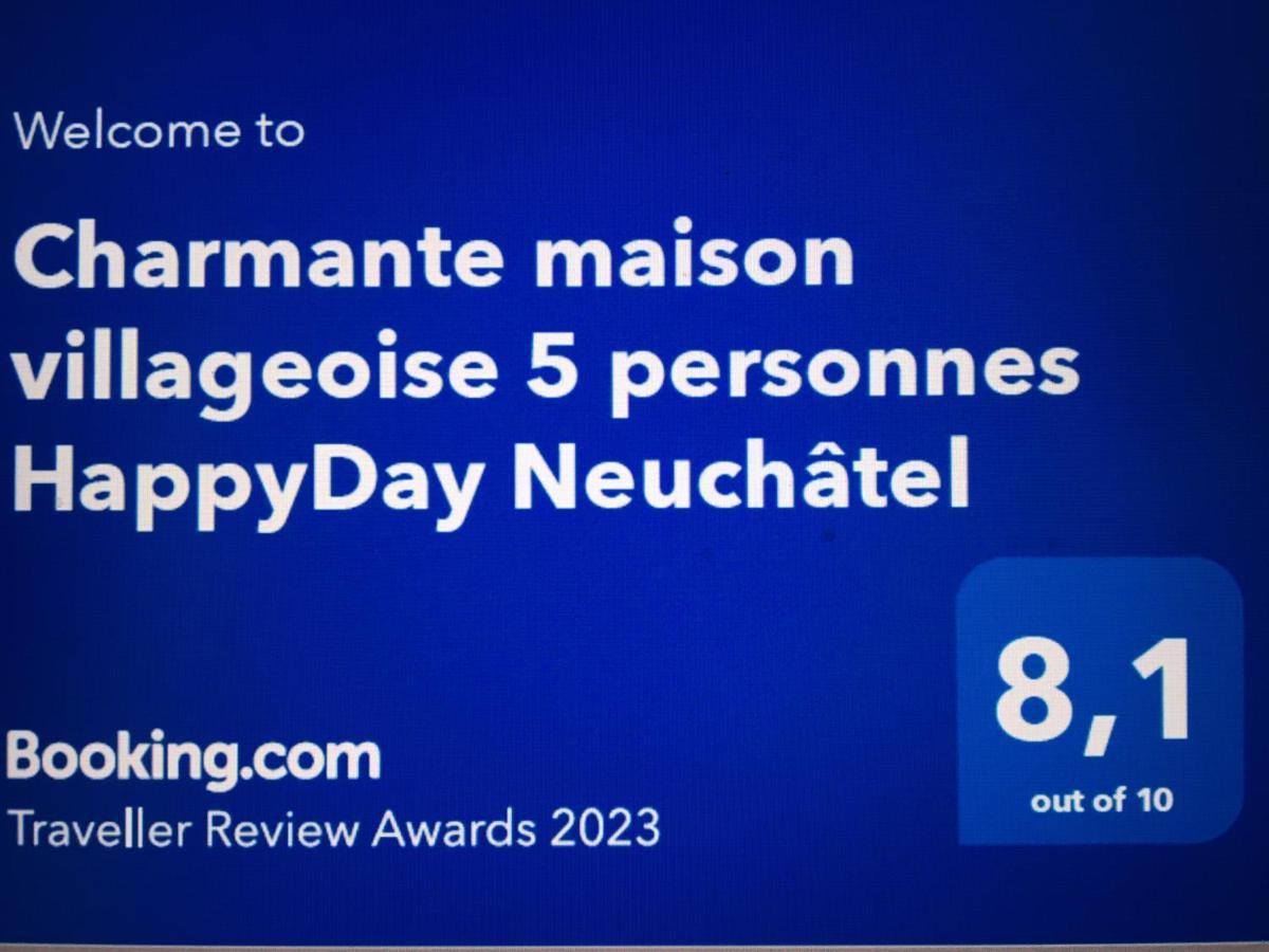 Charmante Maison Villageoise 5 Personnes Happyday Neuchatel Saint-Blaise Esterno foto